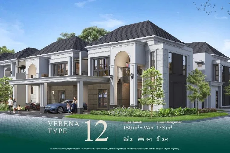 Tipe 12 Corner — Verena Homes Summarecon Emerald Karawang