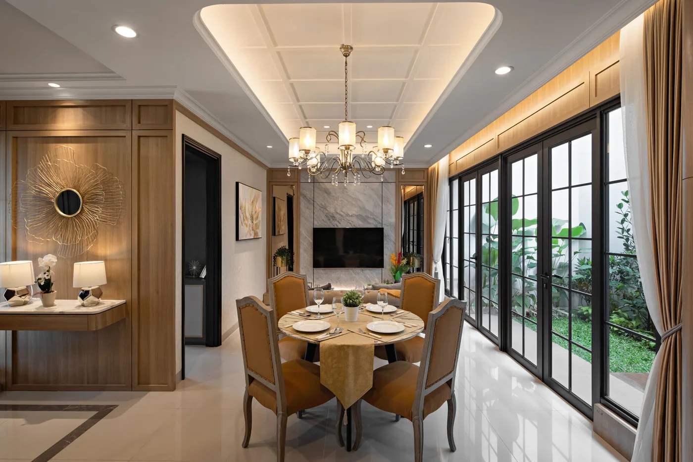 Show unit Verena Homes — ruang makan